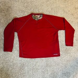 Realtree Men’s Extra Large Red Pullover Sweater